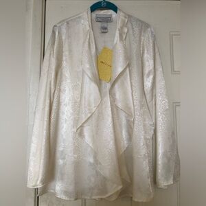 George Simonton Elegant Cream Blouse NWT